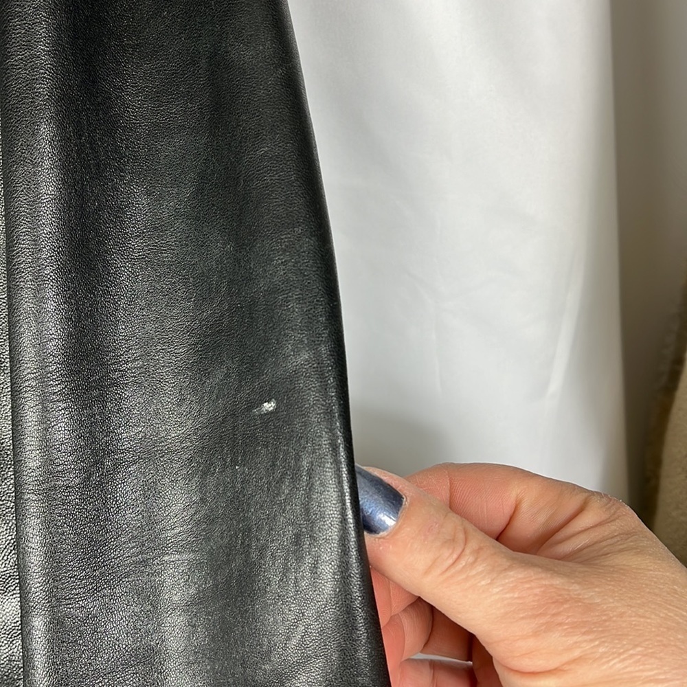 Extasy Italian soft leather pant coat EUC - Picture 7 of 12